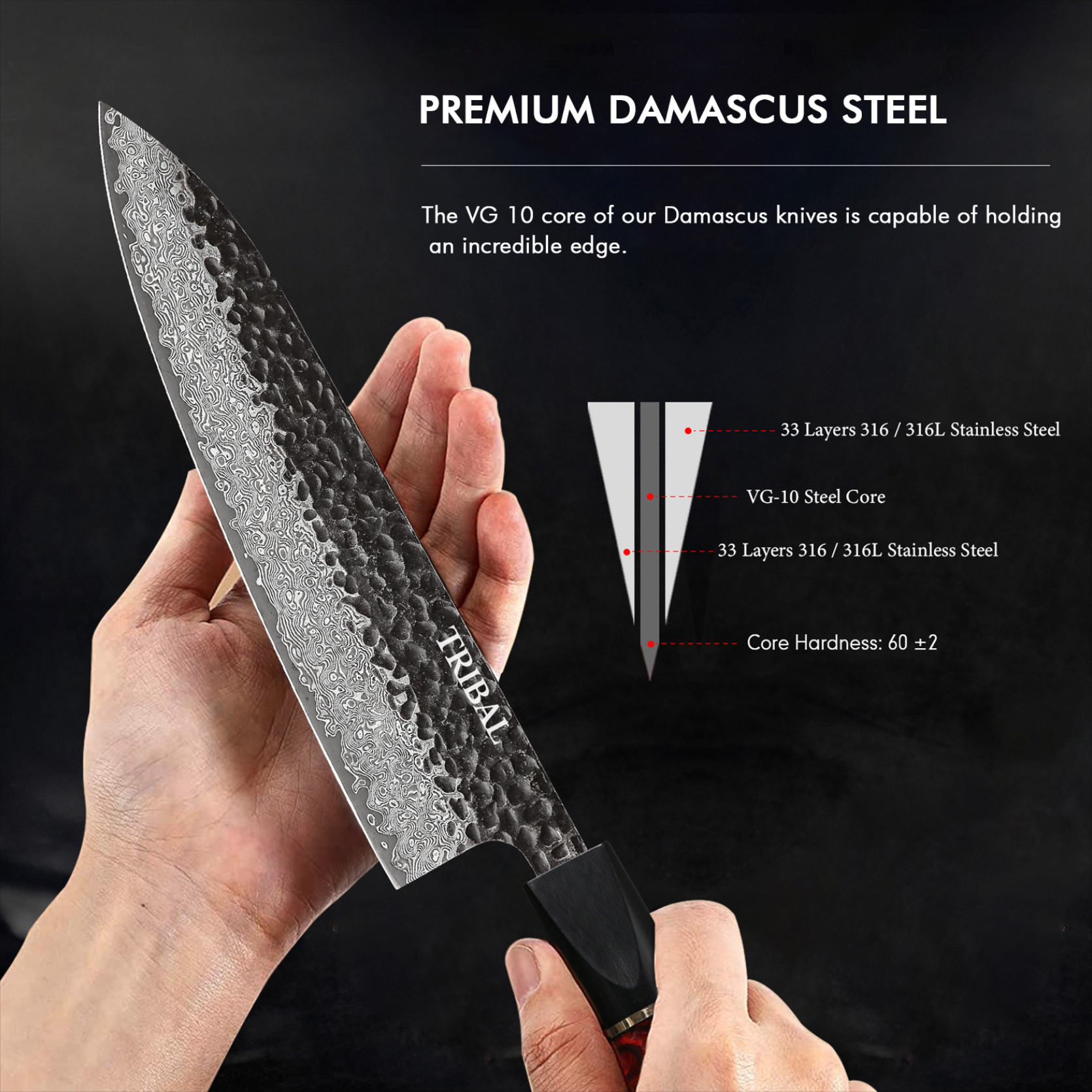 8" Damascus Chef Knife