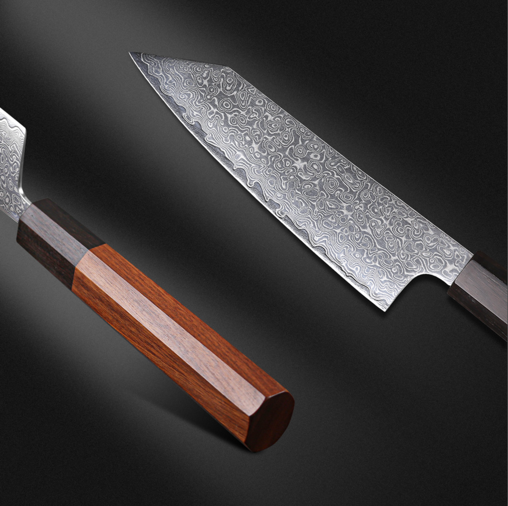 5" Damascus Mini Bunka Knife