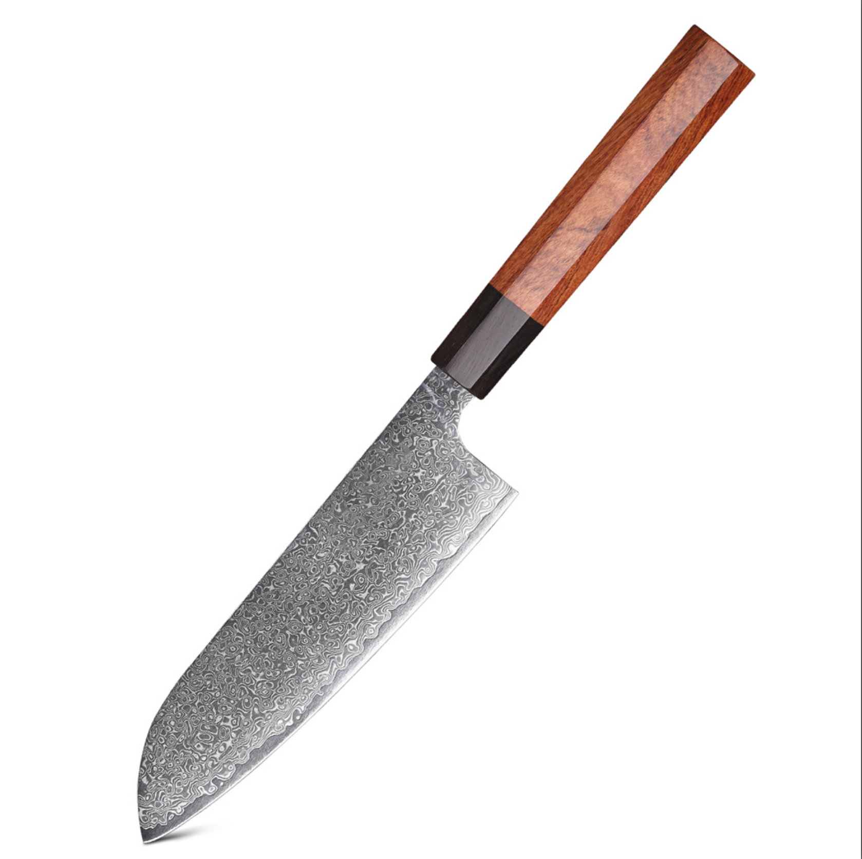 7" Damascus Santoku Knife